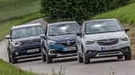 Kia Soul 1.6 CRDi Spirit, Opel Crossland X 1.6 D Innovation, Renault Captur dCi 110 Intens, Exterieur