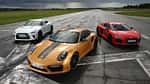 Porsche 911 Turbo S Exclusive 991 Audi R8 V10 Plus Nissan GT-R Test