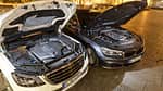 BMW 740i, Mercedes S 450 4Matic, Exterieur, Motor