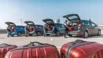 Familienautos, BMW218d Gran Tourer, Ford GraND c-Max 2.0 TDCi, Kia Carens 1.7 CRDi, VW Touran 2.0 TDI, Exterieur