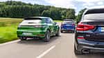 BMW X3 M40i, Mercedes AMG GLC 43 4Matic, Porsche Macan GTS, Exterieur