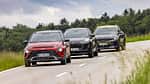 Ford Puma 1.0 EB Hybrid, Hyundai Bayon 1.0 T-GDI Hybrid, Kia Stonic 1.0 T-GDI 120, Exterieur