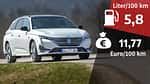 06/2022, Kosten und Realverbrauch Peugeot 308 SW BlueHDi 130 GT