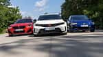 BMW M240i, Honda Civic Type R, VW Golf R Performance