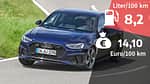 10/2021, Kosten und Realverbrauch Audi A4 45 TFSI Quattro S Line