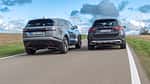 Mercedes GLC 400e, Range Rover Velar P400e