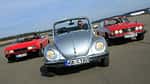 Peugeot 504 Cabriolet, Triumph Stag, VW 1303 Cabriolet Frontansicht