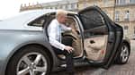 Audi A8, Fondtür, Einstieg, Ausstieg