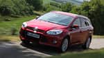 Ford Focus Turnier 1.6 Ecoboost Titanium, ams1411, Frontansicht, Fahrt