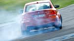 BMW 1er M Coupe, Rückansicht, Driften, Rauch