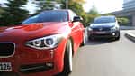 VW Golf 1.4 TSI Highline, BMW 118i Sport Line, Front