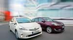 Renault Gr. Scénic 1.5 dCi Dynam., Toyota Prius Plus Life, Frontansicht