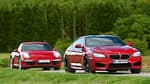 BMW M6 Coupé, Porsche 911 Carrera, Frontansicht