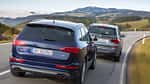 BMW X3 35d x-Drive, Audi SQ5 3.0 TDI, Heckansicht