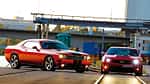 Chevrolet Camaro ZL1, Dodge Challenger SRT8 392, Frontansicht
