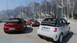 Abarth 595C, Citroën DS3, Mini Roadster, Heckansicht