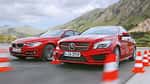 Mercedes CLA 250, BMW 328i, Frontansicht