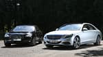 Mercedes S 500 lang, BMW 750Li, Frontansicht