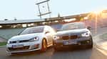 BMW 120d, VW Golf GTD, Frontansicht