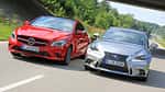 Mercedes CLA 250, Lexus IS 300h, Frontansicht