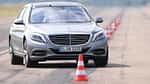 Mercedes S 500 L, Frontansicht, Slalom