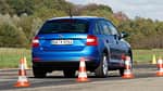 Skoda Rapid Spaceback 1.2 TSI, Heckansicht, Bremstest