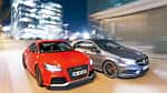 Audi TT RS Plus, Mercedes A 45 AMG, Frontansicht