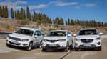Mazda CX-5, Nissan Qashqai, VW Tiguan, Frontansicht