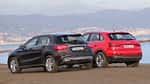 Audi Q3 2.0 TDI Quattro, Mercedes GLA 220 CDI 4Matic, Heckansicht
