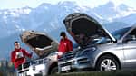 BMW X5 xDrive 25d, Mercedes ML 250 Bluetec 4Matic, Motorhaube