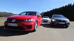 Opel Astra OPC, Seat Leon SC Cupra 280, VW Golf R, Frontansicht