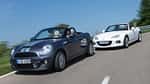 Mazda MX-5 2.0 MZR, Mini Cooper S Roadster, Frontansicht