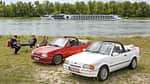 Ford Escort 1.6 XR3i Cabriolet, Opel Kadett E 2.0 GSi Cabriolet, Frontansicht