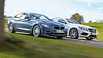 Alpina B4 Biturbo Coupé Allrad, Mercedes E 500 Coupé, Frontansicht