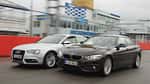 Audi A5 Sportback 2.0 TDI Ultra, BMW 418d Gran Coupé, Frontansicht