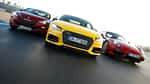 Audi TTS, Peugeot RCZ R, Porsche Cayman GTS, Frontansicht