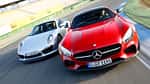Mercedes-AMG GT S, Porsche 911 Turbo, Frontansicht
