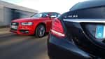 Audi S4, Mercedes C 400 4Matic, Ausfahrt