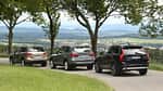 BMW X5, Volvo XC90, VW Touareg, 