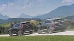 Audi Q7 3.0 TDI Quattro, Volvo XC90 D5, Heckansicht