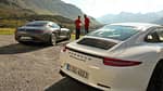 Mercedes-AMG GT, Porsche Carrera GTS, Heckansicht