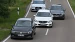 Audi A6 Avant 2.0 TFSI, BMW 528i Touring, Mercedes E 250 T Elegance, VW Passat Variant 2.0 TSI