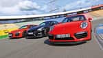 Audi R8 5.2 FSI Quattro Plus, Nissan GT-R Track Edition, Porsche 911 Turbo S