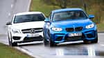 BMW M2, Mercedes-AMG CLA 45, Frontansicht