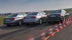 Audi A6 2.0 TDI, BMW 520d, Mercedes E 220 d, Heckansicht