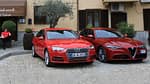 Alfa Romeo Giulia, Audi A4, Seitenansicht