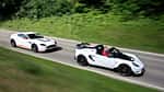 Aston Martin V12 Vantage S, Lotus Elise Cup 250, Seitenansicht