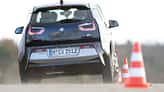 BMW i3 Range Extender, Heckansicht, Slalom