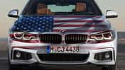 BMW USA Flagge Montage