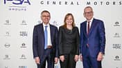 Carlos Tavares (PSA), Mary Barra (GM), Karl-Thomas Neumann (Opel)